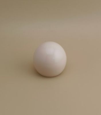 Белая пластиковая гладкая сферическая крышка для косметических флаконов