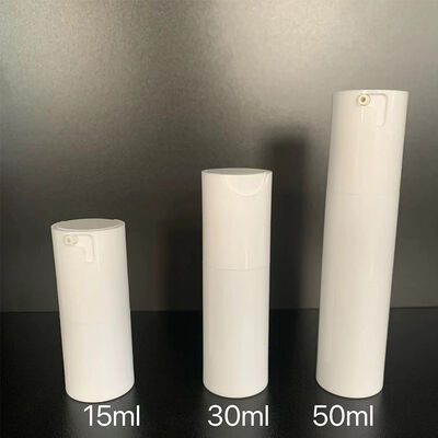 Роскошная специальная белая бутылка для безвоздушного насоса 30 мл пластиковая бутылка для насоса с головкой для насоса ABS