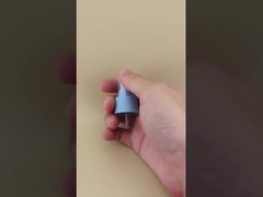 Косметические флаконы синие рифленые с распылителем тонкого тумана K302