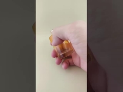 Новый дизайн, постепенное изменение, прозрачный оранжевый, гладкая стеклянная бутылка K-GBL30 для лосьона для замачивания