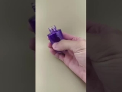Новый дизайн, постепенное изменение, прозрачная фиолетовая гладкая стеклянная бутылка K-GBL30 для лосьона для замачивания