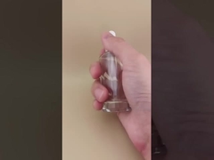 Нежный дизайн, прозрачная гладкая маленькая квадратная бутылочка с пипеткой для эссенции