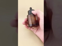 Нежный дизайн, прозрачный коричневый, гладкий круглый флакон с пипеткой для эссенции