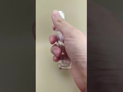 Тонкий дизайн, прозрачная гладкая круглая длинная бутылочка с пипеткой для эссенции