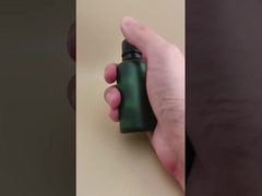 Деликатный дизайн прозрачная темно-зеленая бутылка для эсенции