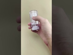 Прозрачная маленькая круглая гладкая упаковка для бальзама для губ для помад