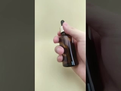 Деликатный дизайн Средне-честный коричневый гладкий круглый капельный бутылка для ухода за кожей