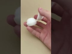 Белая пластиковая маленькая сферическая крышка для косметических флаконов