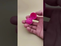 Розовая пластиковая маленькая гладкая сферическая крышка для косметических флаконов