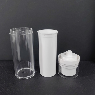 Вместимость 50ml-120ml Бесвоздушная бутылка для насоса Белый черный Прозрачный