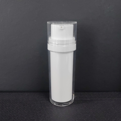 Вместимость 50ml-120ml Бесвоздушная бутылка для насоса Белый черный Прозрачный