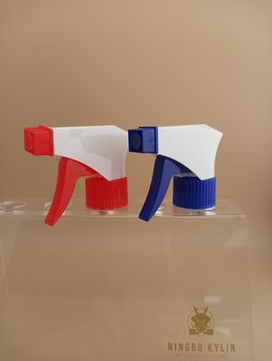 Триггерный распылитель косметический 28 мм 28/400 28/410 ребристый синий белый портативный ручной насос пластиковый для тяжелых условий очистки