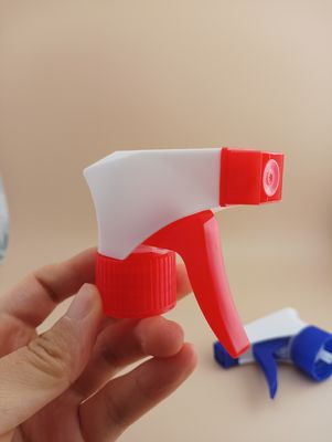 Триггерный распылитель косметический 28 мм 28/400 28/410 ребристый синий белый портативный ручной насос пластиковый для тяжелых условий очистки