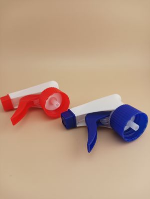 Триггерный распылитель косметический 28 мм 28/400 28/410 ребристый синий белый портативный ручной насос пластиковый для тяжелых условий очистки