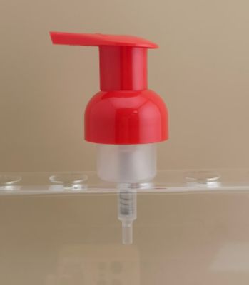 Деликатный дизайн красного пластикового пенного насоса для бутылок шампуня