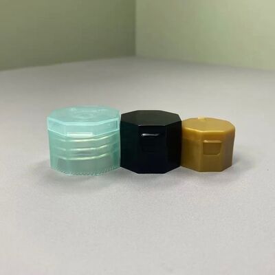Октагонная форма 24 мм Flip Top Caps Пластиковая специальная форма Snap Caps