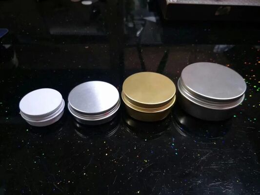 5ml 15ml 30ml 50ml 100ml 150ml 200ml Алюминиевая емкость Золотая Алюминиевая оловянная банка для косметических кремов