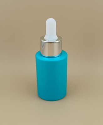 Новый дизайн циан гладкий круглый капельный бутылка K-GBL30 для Essence