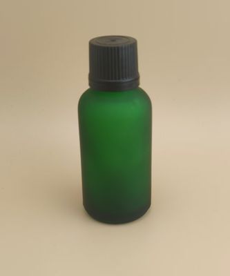 Нежный дизайн матовый прозрачный темно-зеленый гладкий стеклянный флакон для эссенции