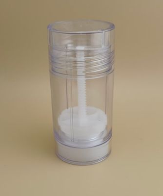 Прозрачная маленькая круглая гладкая упаковка для бальзама для губ для помад