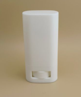 Пластиковая белая плоская гладкая упаковка бальзама для губ с возможной закрытием CRC Подходит для помад Косметическая упаковка